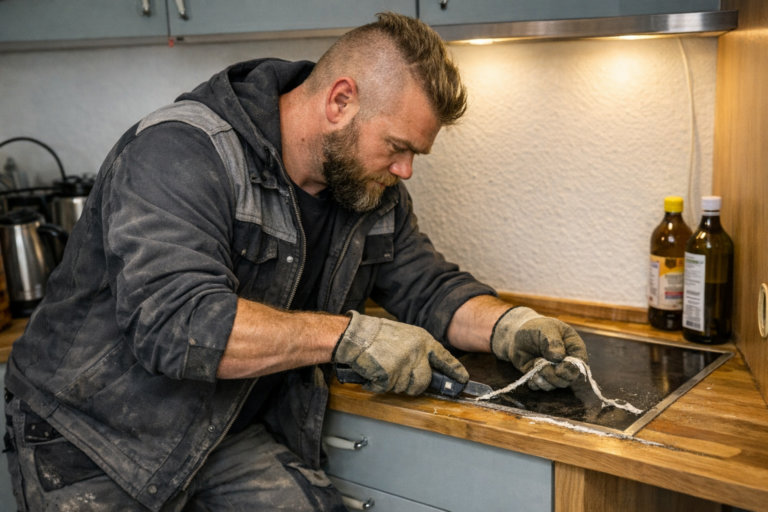 Silikon erneuern im Rahmen der Kleinreparaturen in Rostock